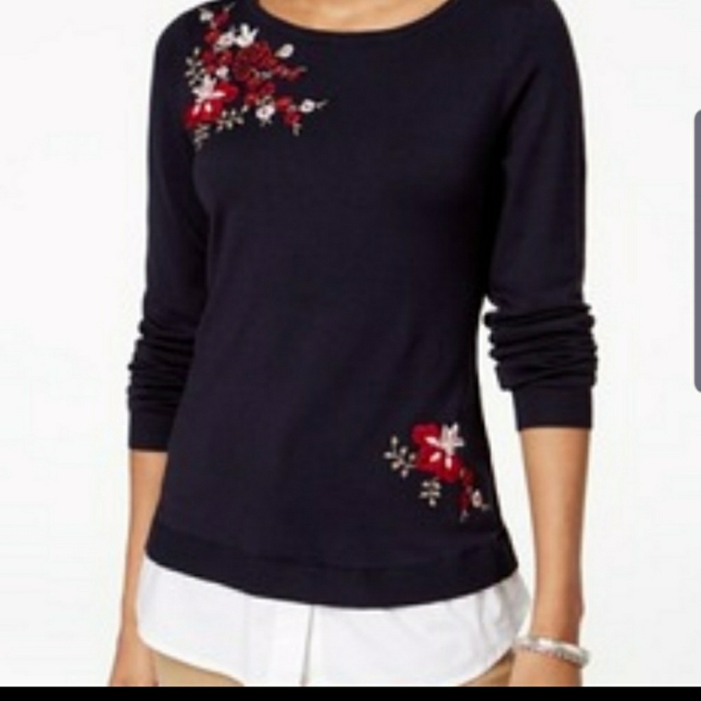 Charter Club Modern Muse Faux Layered Top